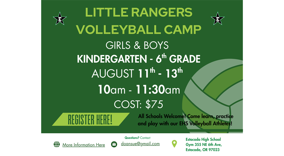 2025 LITTLE RANGERS VOLLEYBALL CAMP